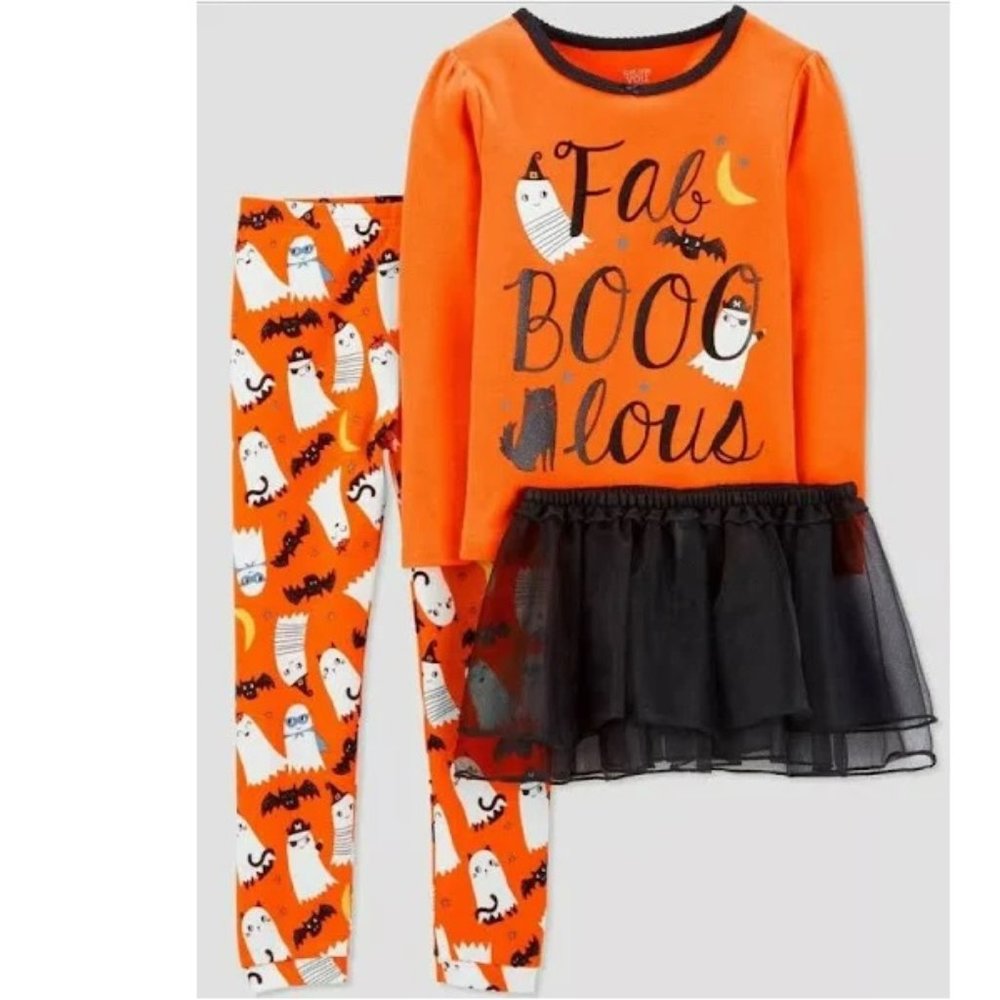 Baby Girls Just One You FAB Boo Lous Halloween Pajamas Tutu Size 12 Months NWT